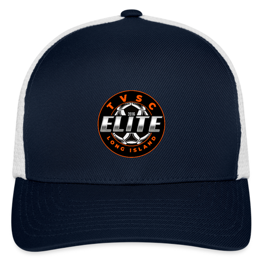 Flexfit Fitted Baseball Cap - navy/white