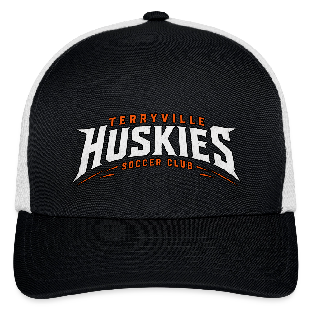Flexfit Fitted Baseball Cap - black/white