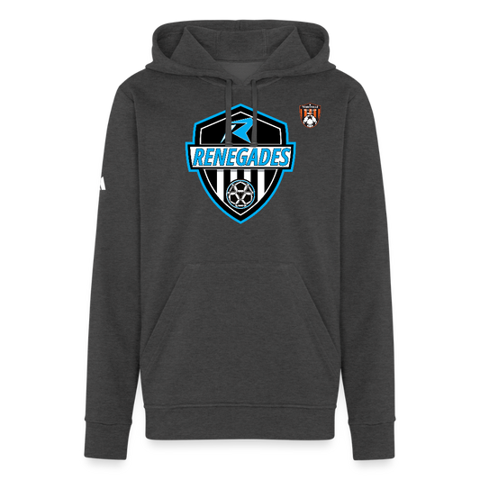 Adidas Unisex Fleece Hoodie - charcoal grey