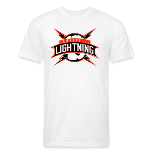 Fitted Cotton/Poly T-Shirt by Next Level - white