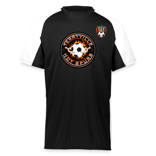 Augusta Sportswear Adult Cutter Jersey - black/white