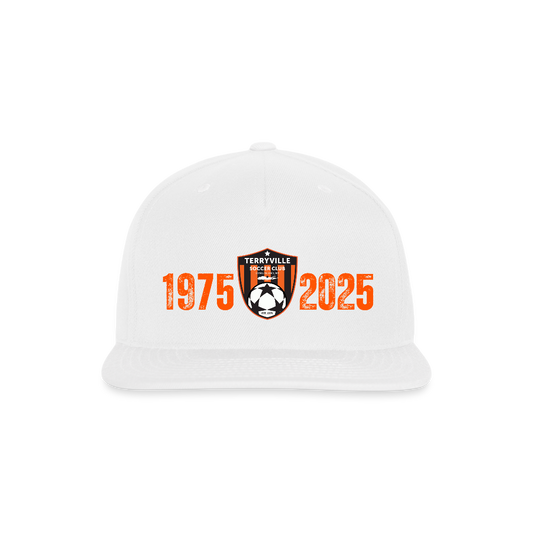 50th Anniversary Snapback Cap - white