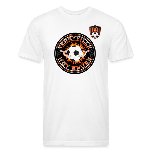 Fitted Cotton/Poly T-Shirt by Next Level - white