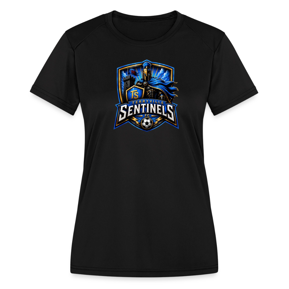 Women's Moisture Wicking Performance T-Shirt - black