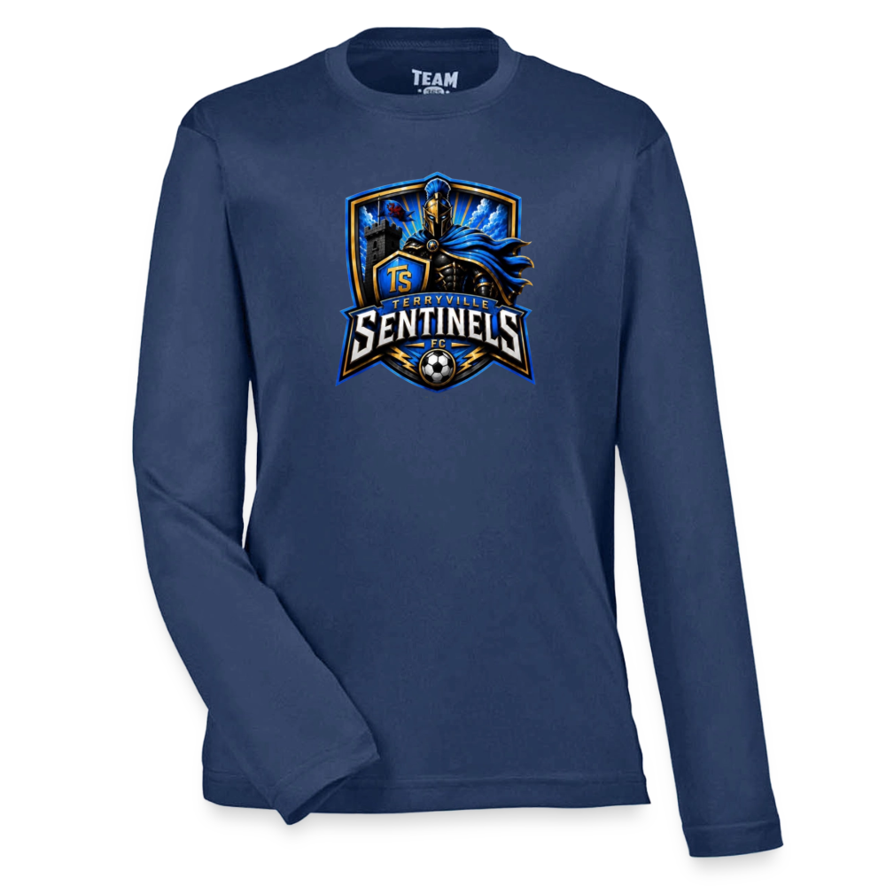 Youth Zone Performance Long-Sleeve T-Shirt - dark navy