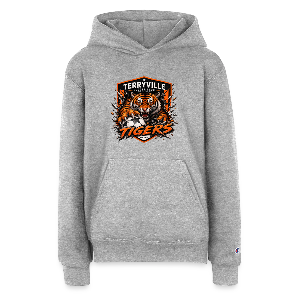 Champion Youth Hoodie - heather grey