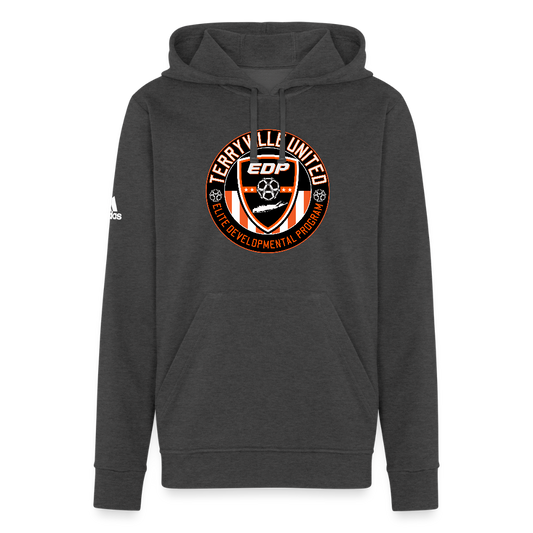 Adidas Unisex Fleece Hoodie - charcoal grey