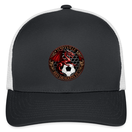 Flexfit Fitted Cap - dark gray/white