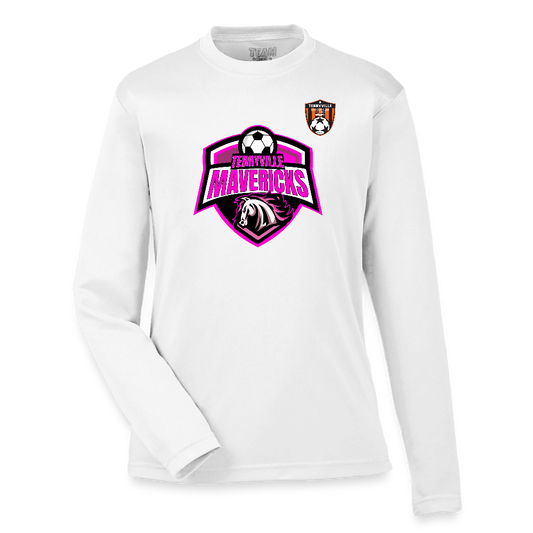 Youth Zone Performance Long-Sleeve T-Shirt - white