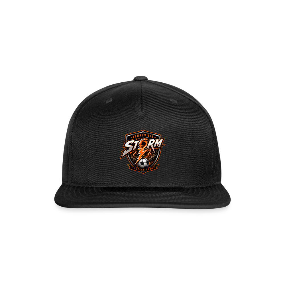 Snapback Baseball Cap - black