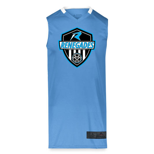 Adult Step-Back Basketball Jersey - columbia blue/white