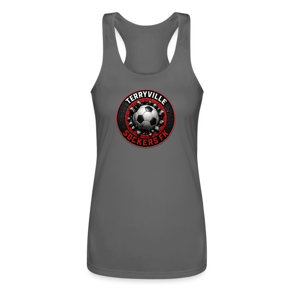 Women’s Performance Racerback Tank Top - charcoal