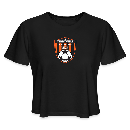 Women's Cropped T-Shirt - black