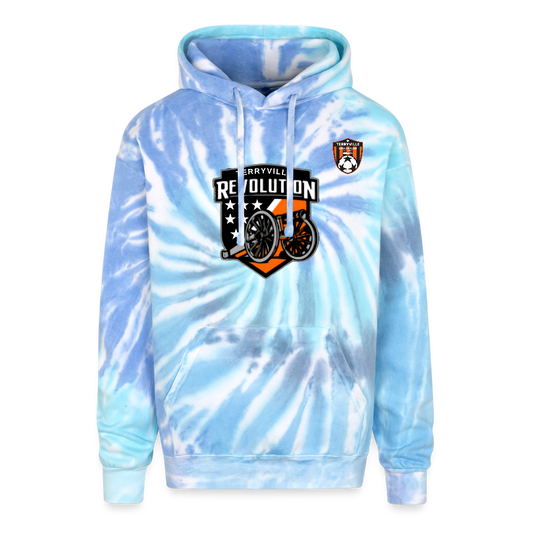 Adult Tie Dye Hoodie - blue lagoon