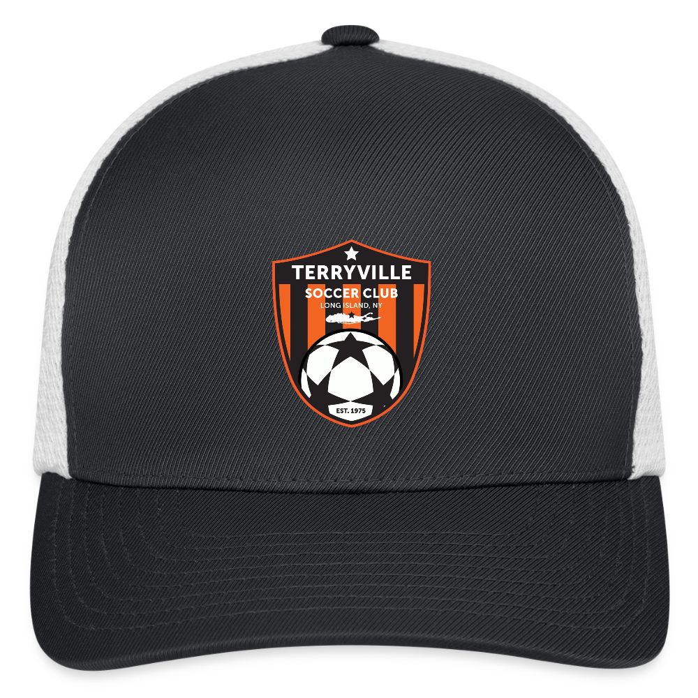 Flexfit Fitted Hat - dark gray/white