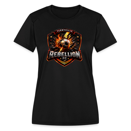 Women's Moisture Wicking Performance T-Shirt - black
