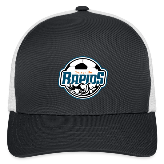 Flexfit Fitted Baseball Cap - dark gray/white