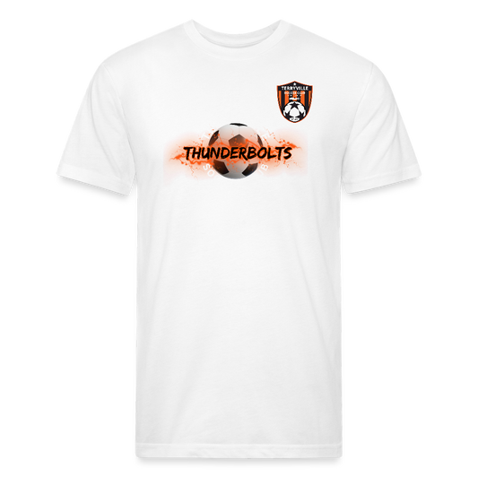 Fitted Cotton/Poly T-Shirt by Next Level - white