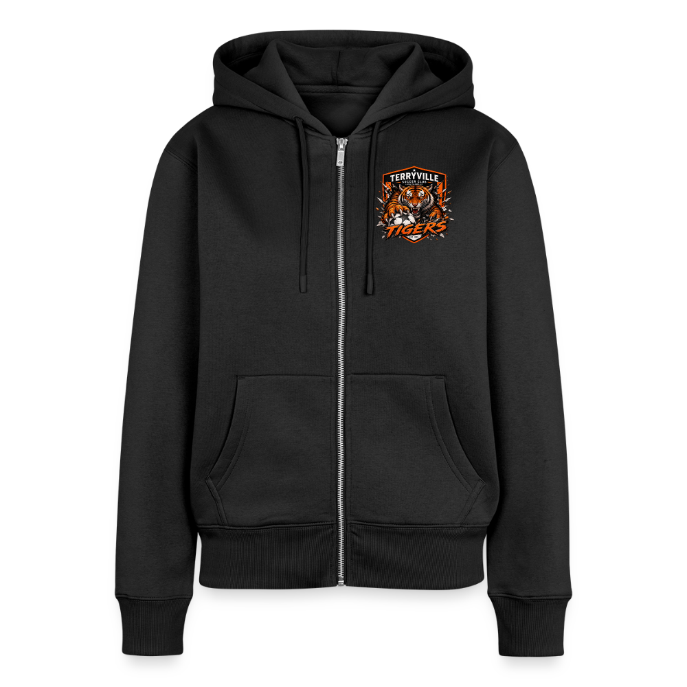 Women's Premium Organic Zip Hoodie - black