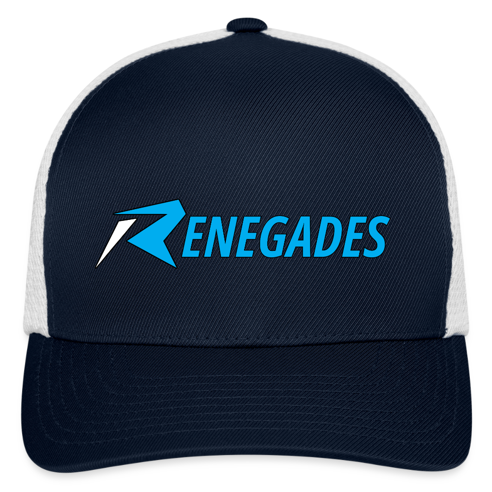Flexfit Fitted Cap - navy/white