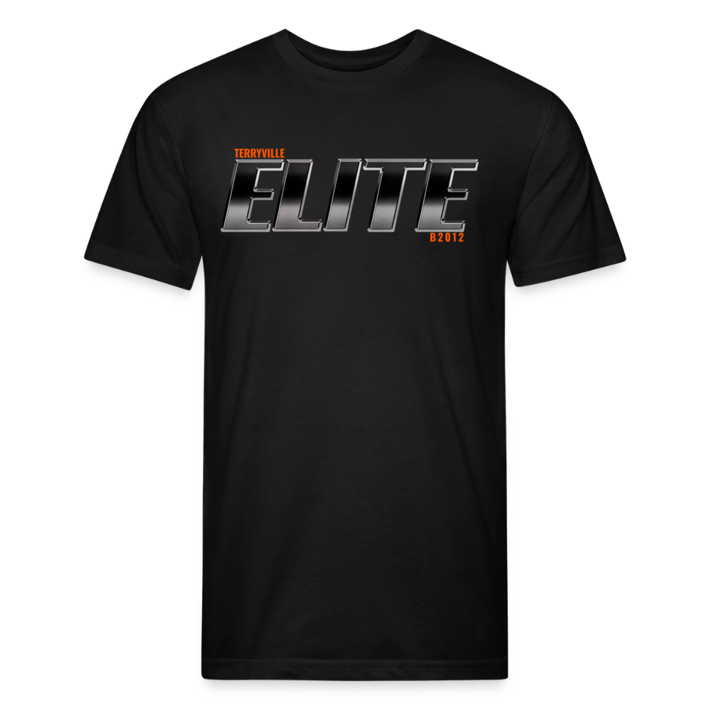 Fitted Cotton/Poly T-Shirt by Next Level - black