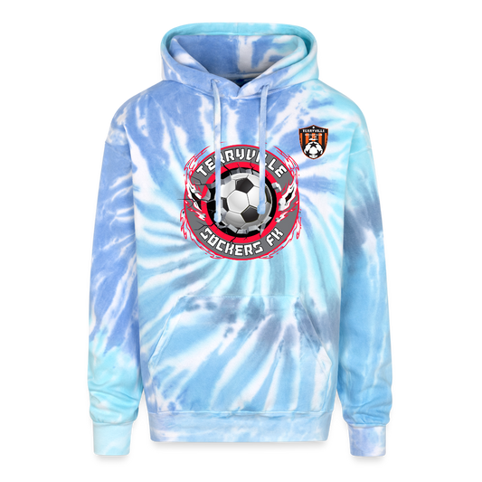 Adult Tie Dye Hoodie - blue lagoon