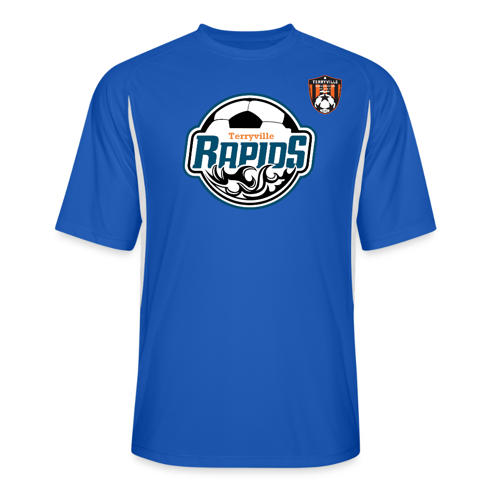 Men’s Cooling Performance Color Blocked Jersey - royal/white
