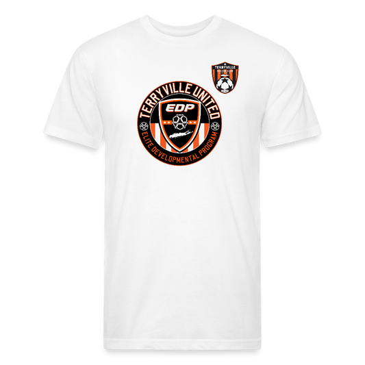 Fitted Cotton/Poly T-Shirt by Next Level - white