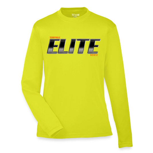 Youth Zone Performance Long-Sleeve T-Shirt - safety yellow