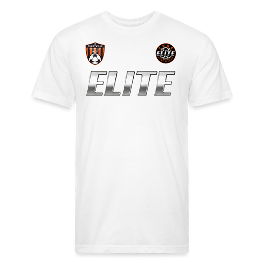 Fitted Cotton/Poly T-Shirt by Next Level - white