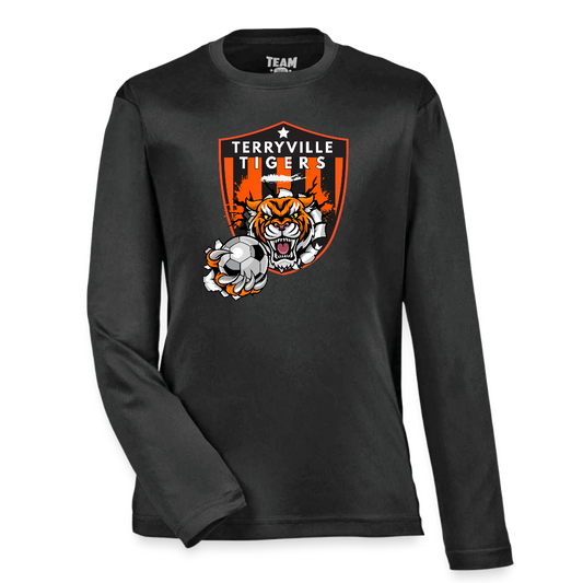 Youth Zone Performance Long-Sleeve T-Shirt - black