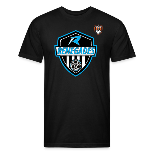 Fitted Cotton/Poly T-Shirt by Next Level - black