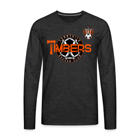 Men's Premium Long Sleeve T-Shirt - charcoal grey