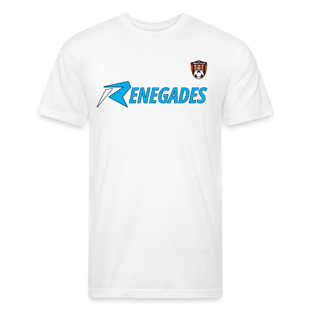 Fitted Cotton/Poly T-Shirt by Next Level - white