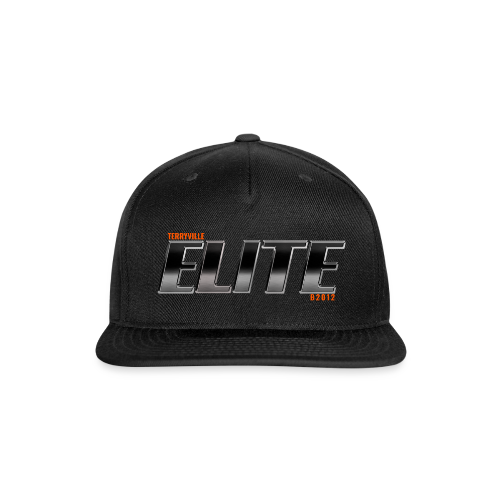 Snapback Baseball Cap - black