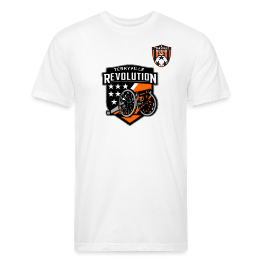 Fitted Cotton/Poly T-Shirt by Next Level - white