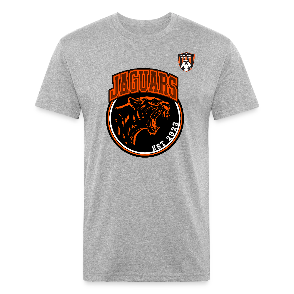 Fitted Cotton/Poly T-Shirt by Next Level - heather gray