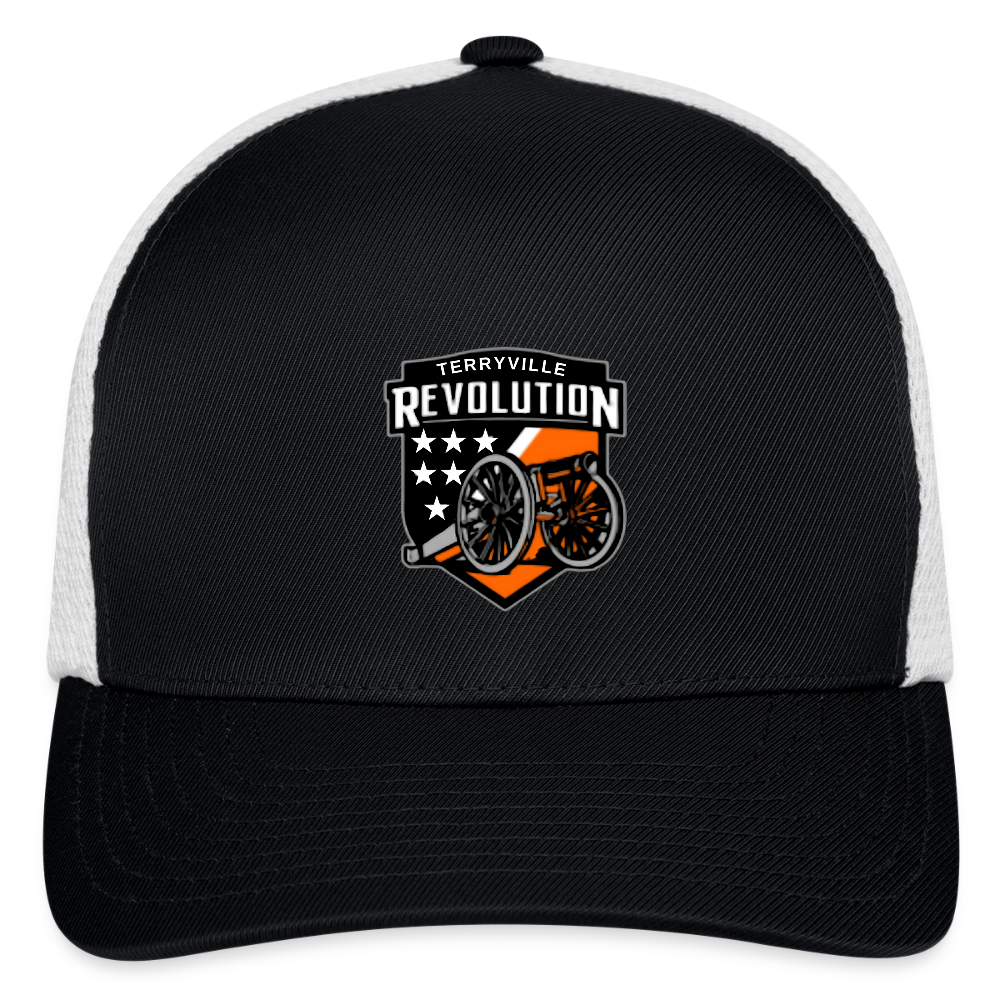 Flexfit Fitted Baseball Cap - black/white