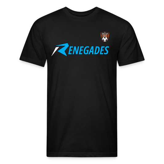 Fitted Cotton/Poly T-Shirt by Next Level - black