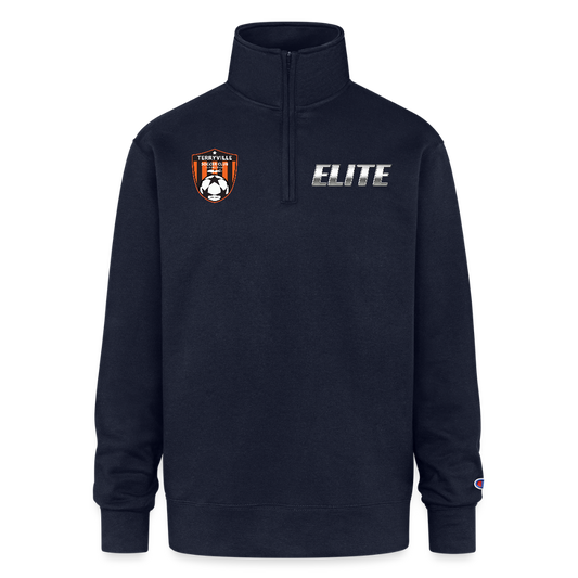 Champion Unisex 1/4 Zip Pullover Sweatshirt - navy