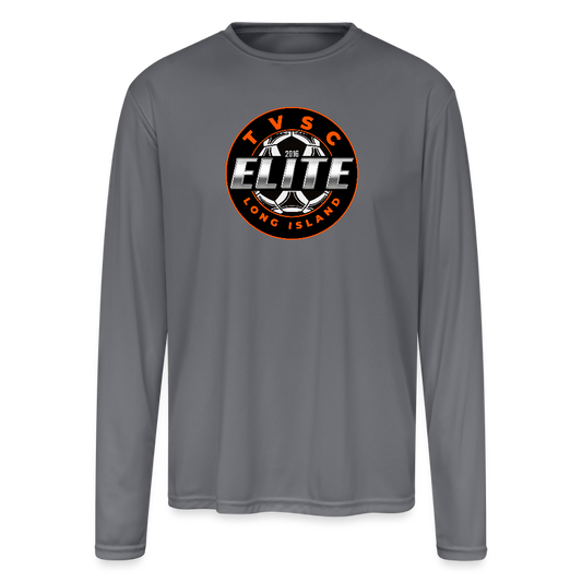 Men's Moisture Wicking Performance Long Sleeve T-Shirt - gray