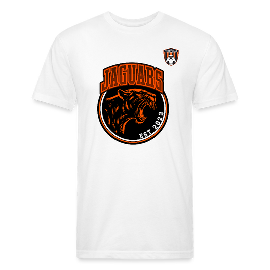 Fitted Cotton/Poly T-Shirt by Next Level - white