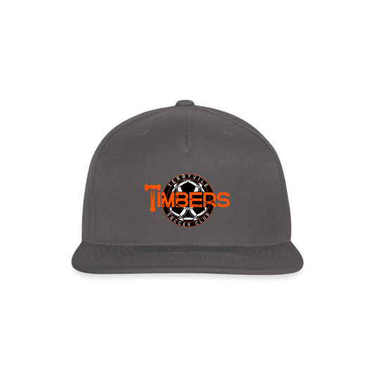 Snapback Baseball Cap - dark grey