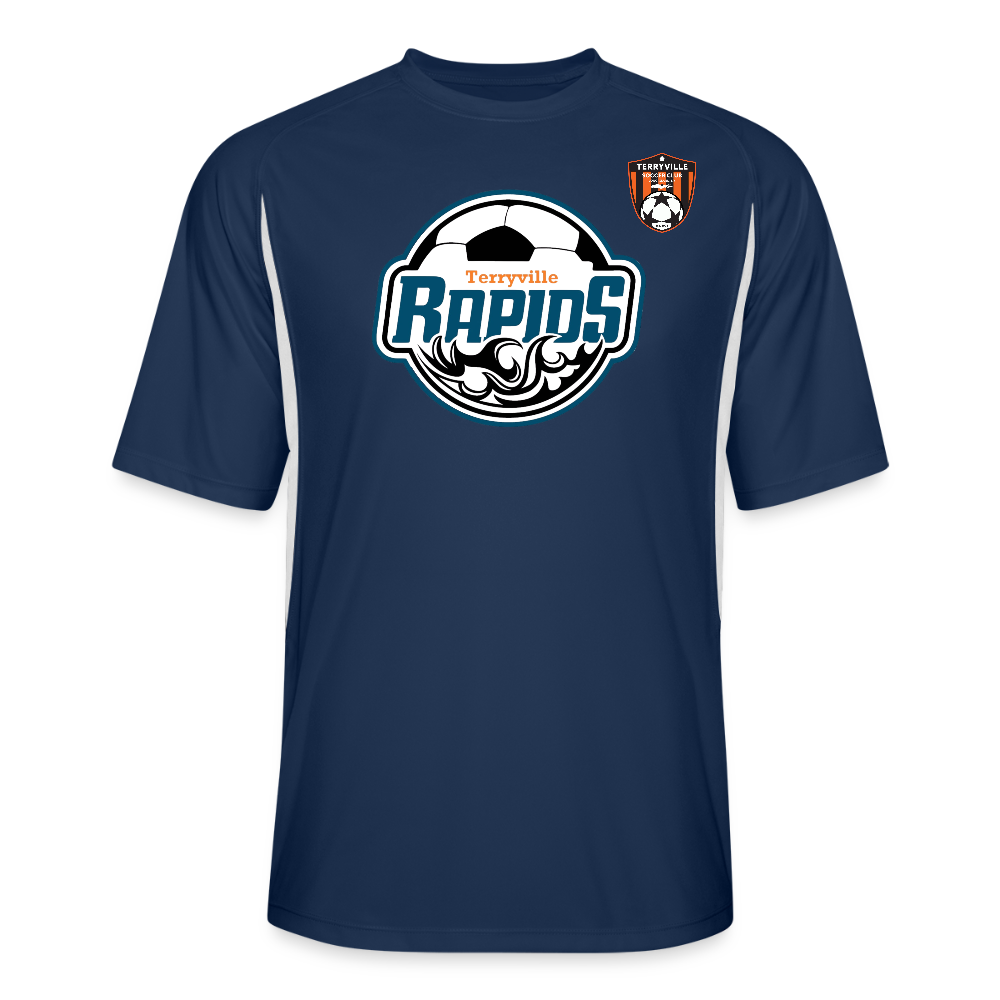 Men’s Cooling Performance Color Blocked Jersey - navy/white