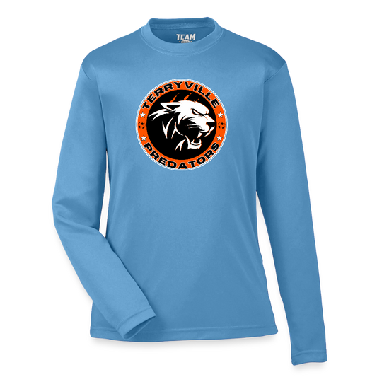 Youth Zone Performance Long-Sleeve T-Shirt - light blue