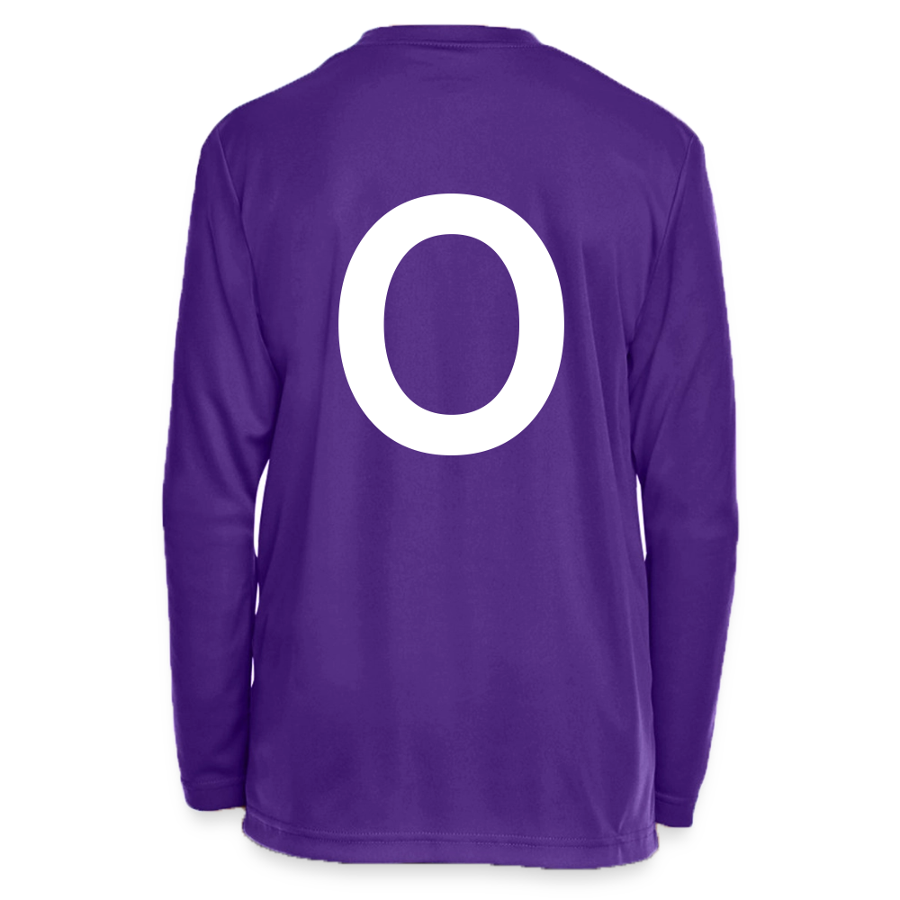Youth Zone Performance Long-Sleeve T-Shirt - purple