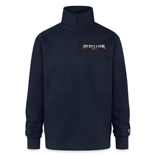 Champion Unisex 1/4 Zip Pullover Sweatshirt - navy