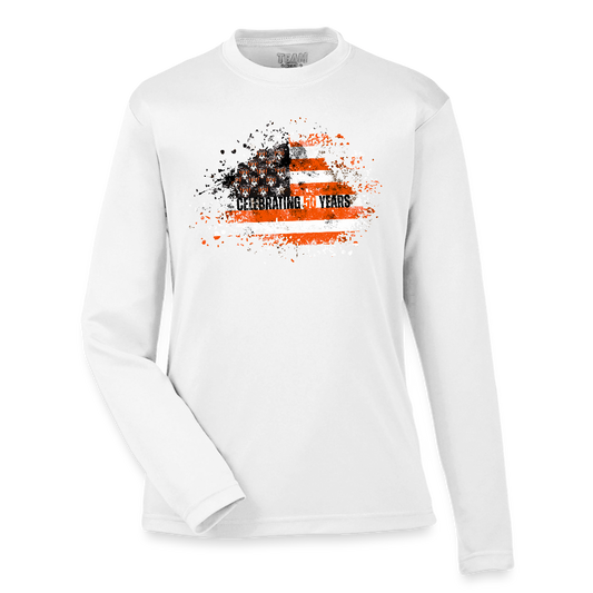50th Anniversary Youth Zone Performance Long-Sleeve T-Shirt - white