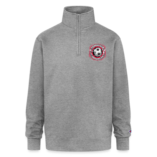 Champion Unisex 1/4 Zip Pullover Sweatshirt - heather gray