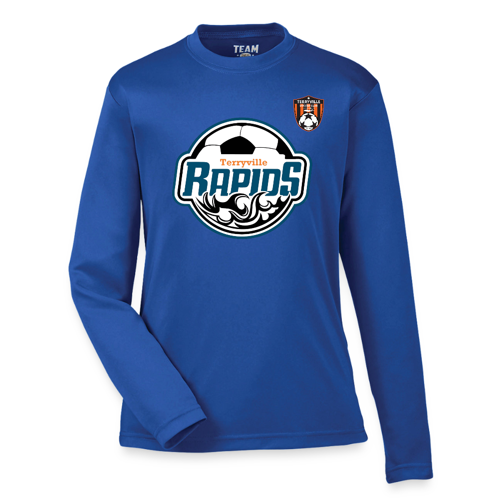 Youth Zone Performance Long-Sleeve T-Shirt - royal blue